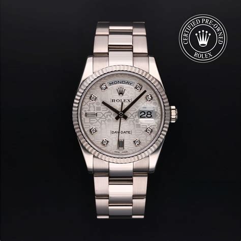 rolex certified pre-owned day-date 2015|used rolex 41mm day date.